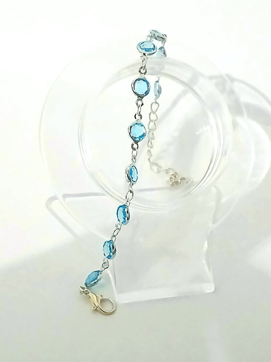 CHAIN WITH BLUE STONE (Bracelet)